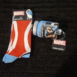 Marvel Red and Blue Crew Socks